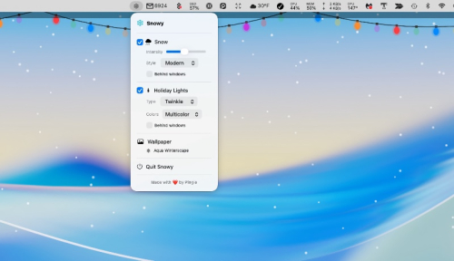 이 무료 앱을 사용하여 Mac에 크리스마스 분위기를 더해보세요.